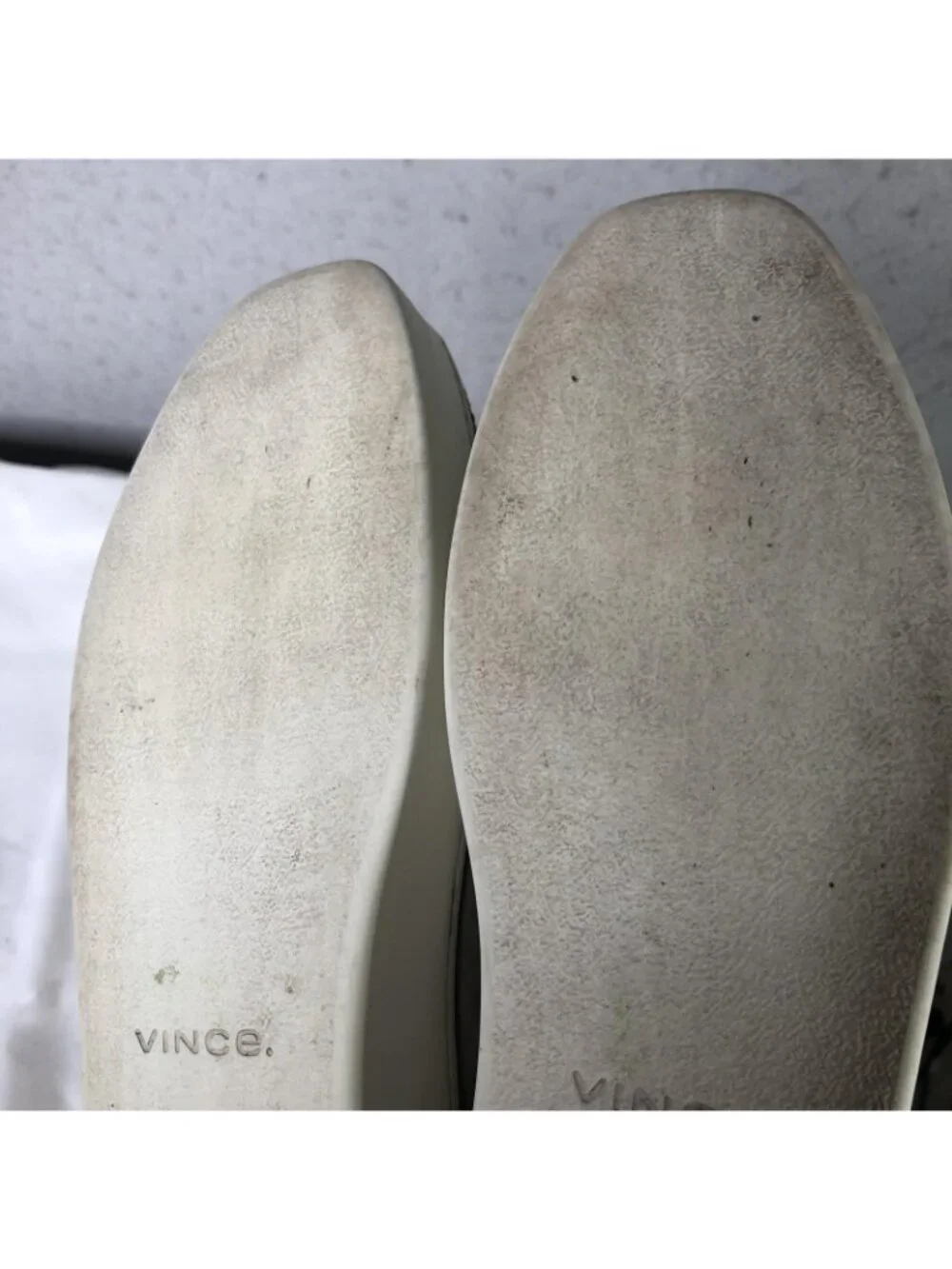 Vince Shoes Womens Size 8 Gray Woven Leather Slip On Platform Comfort Sneakers